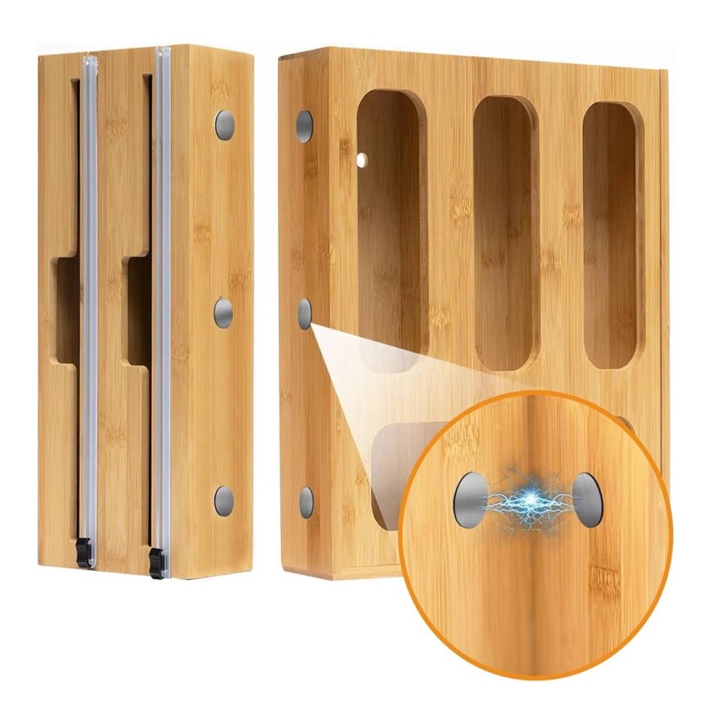 Kitchentell wood Bag Organizer